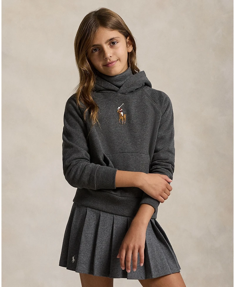 Polo Ralph Lauren Girls 7-16 Big Pony Long Sleeve Hoodie