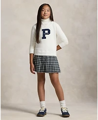 Polo Ralph Lauren Girls 7-16 Letterman Sweatshirt Dress