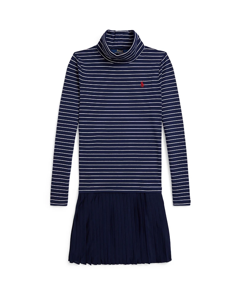 Polo Ralph Lauren Girls 7-16 Striped Turtleneck Dress