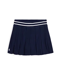 Polo Ralph Lauren Girls 7-16 Pleated Striped Trim Skort