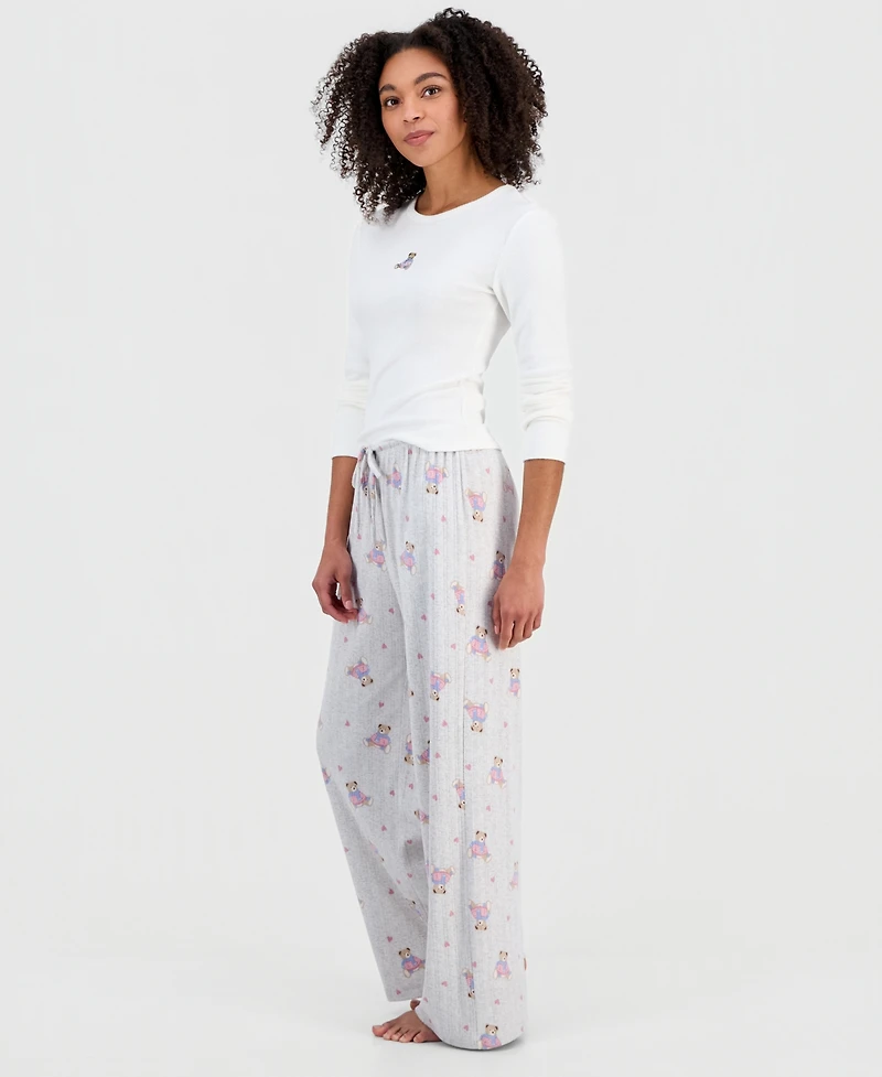 Hippie Rose Juniors' Printed Drawstring-Waist Pants