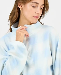 Hippie Rose Juniors' Polar Fleece Quarter-Zip Sweatshirt