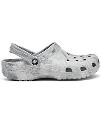 Crocs Big Kids Classic Watercolor Marble Clog Sandals from Finish Line