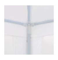 vidaXL Party tent White Pe roof Large Collapsible Party tent