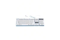 Usb Wired Keyboard and Mouse Set - Mechanical Feel Backlit Keyboard and Ergonomic Mouse, White