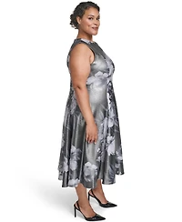 Calvin Klein Plus Scoop Neck Sleeveless Dress