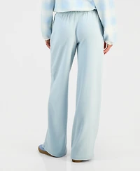 Hippie Rose Juniors' Polar Fleece High-Rise Pants