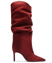 Schutz Women's Maryana Up Pointed Toe Slouch Dress Boots