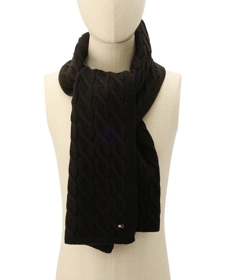 Tommy Hilfiger Men's Wide Cable Scarf