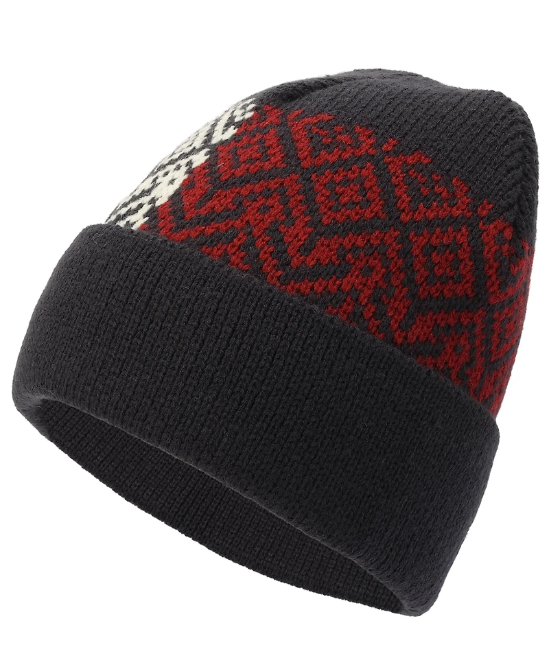 Tommy Hilfiger Men's Bird's Eye Fair Isle Cuff Hat