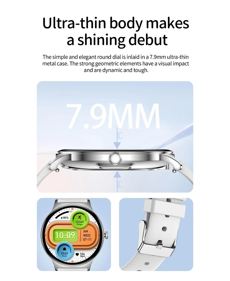 Ruxing Smart 1.43" Amoled Smart Watch for Women With Bluetooth Calling, Health Monitoring,Sport Modes, IP68