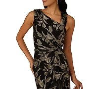 Adrianna Papell Women's Crinkle Sleeveless Gown