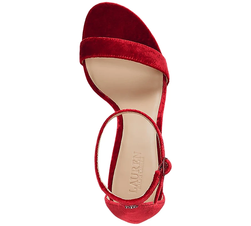 Lauren Ralph Lauren Women's Allie Ankle-Strap Mid-Heel Dress Sandals