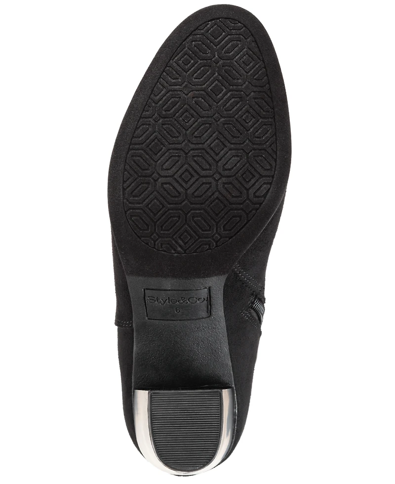 Style & Co Women's Anitaa Stretch Regular Calf Booties, Macy's Exclusive