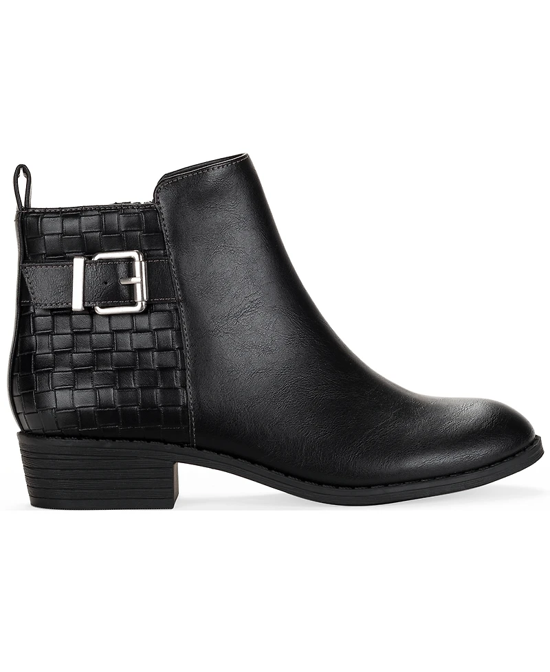 Style & Co Women's Claraa Buckle Detail Block Heel Booties, Macy's Exclusive