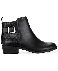 Style & Co Women's Claraa Buckle Detail Block Heel Booties, Macy's Exclusive