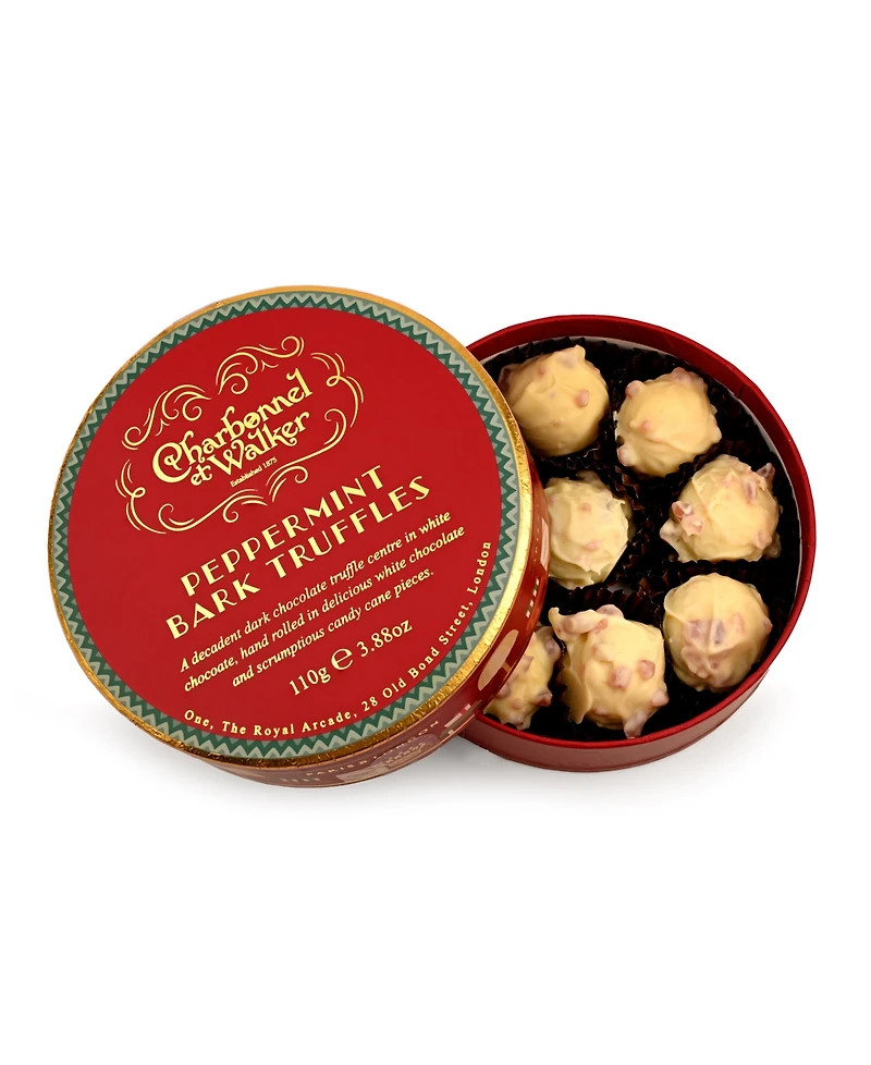 Charbonnel et Walker Holiday Peppermint Bark Truffles, 110g