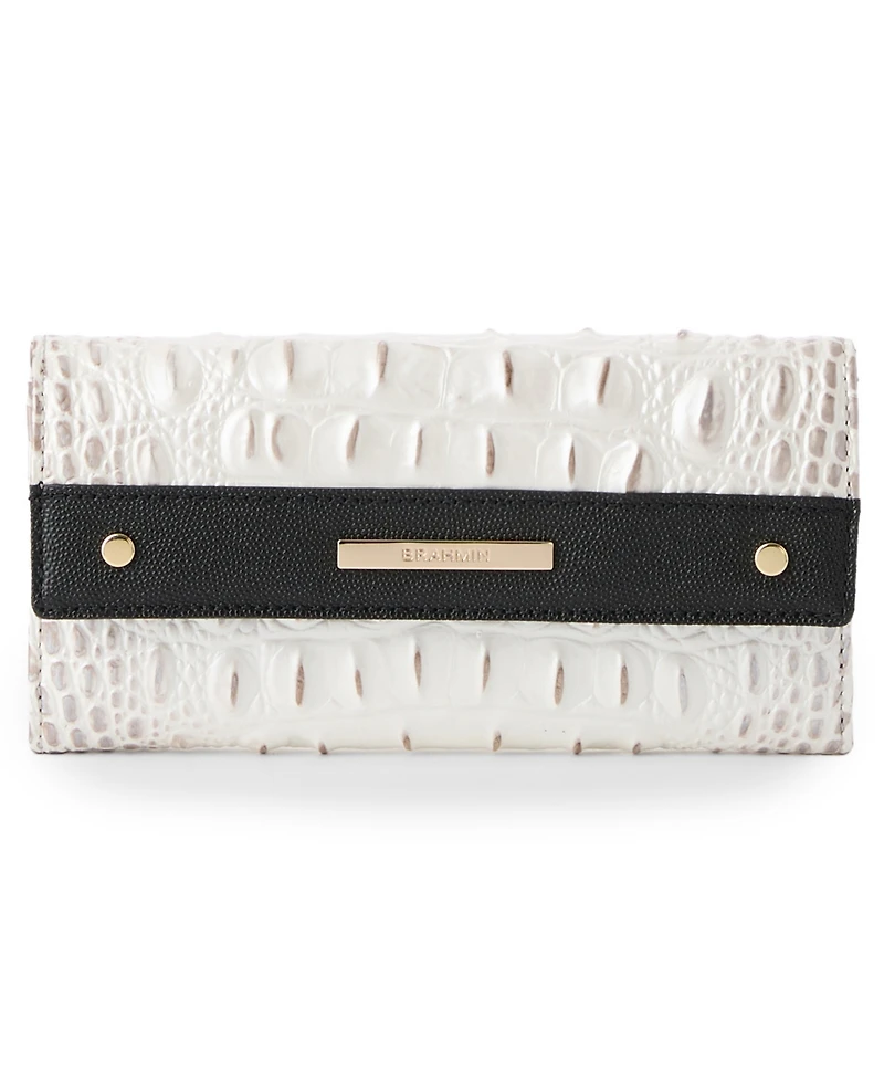 Brahmin Cordelia Minden Trifold Magnetic Snap Wallet