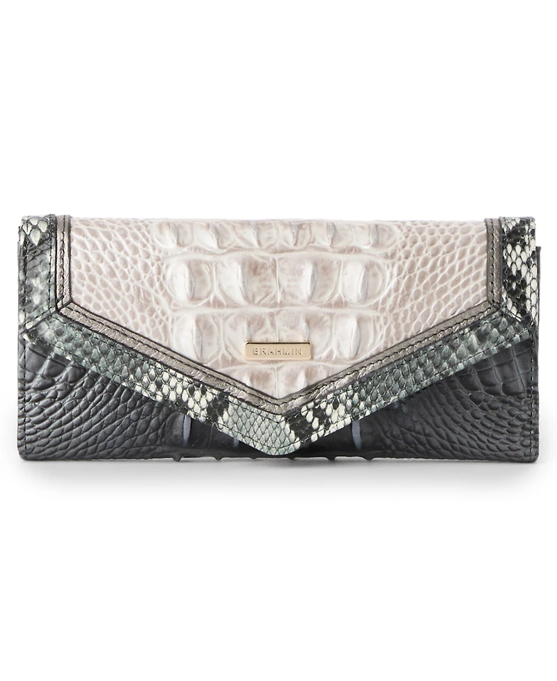 Brahmin Veronic Nottingham Chic Envelope-Style Snap Wallet