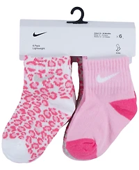 Nike Baby Girls 6-Pack Ankle Socks