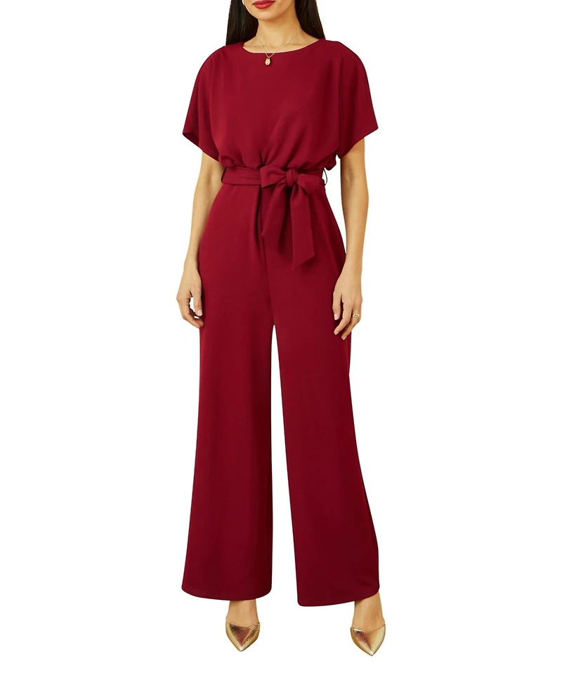 Yumi Women's Batwing Stretch Jumpsuit