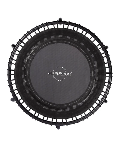 JumpSport 350 Indoor Lightweight 39" Fitness Trampoline, Black with White Frame