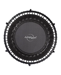 JumpSport 350 Indoor Lightweight 39" Fitness Trampoline, Black with White Frame
