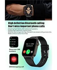 Ruxing Smart Smart watch Bluetooth Call Gps Multi System Positioning Sports Waterproof Health Monitor -Silver