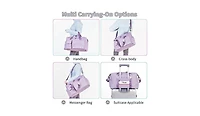 Women's Gym Duffle Bag with Shoes Compartment, 37L Capacity, Ideal for Travel, Gym, Sports, Duffel, Weekender