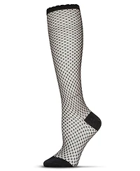MeMoi Women's Diamond Trellis Knee High Socks