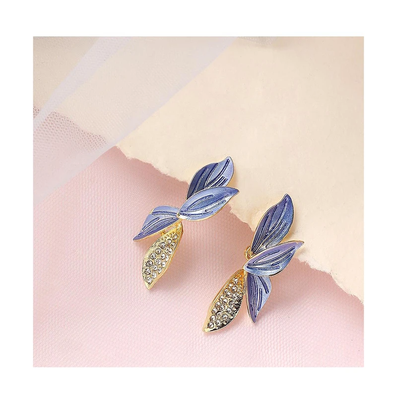 Sohi Women's Petal Drop Earrings