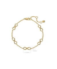 Devata Infinity Chain Bracelet in Gold Plated Sterling Silver