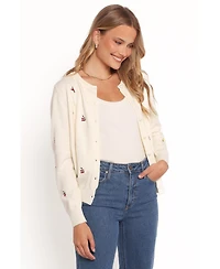 Petal and Pup Women's Millen Flower Embroidery Cardigan