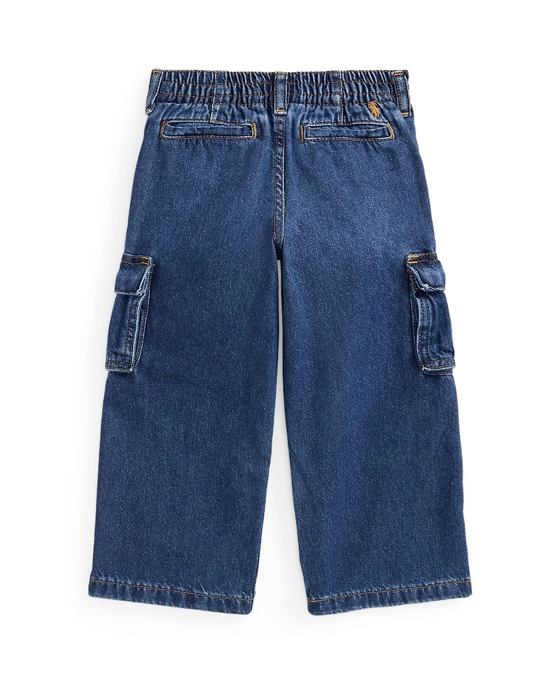 Polo Ralph Lauren Girls 2T-6X Wide Leg Cargo Jeans