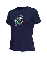 Under Armour Women's Navy Notre Dame Fighting Irish Leprechaun Tech Stretch T-Shirt