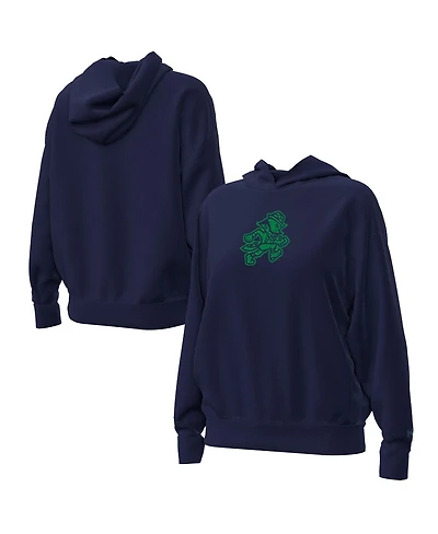 Under Armour Big Boys and Girls Navy Notre Dame Fighting Irish Leprechaun Fleece Pullover Hoodie