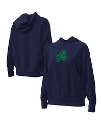 Under Armour Big Boys and Girls Navy Notre Dame Fighting Irish Leprechaun Fleece Pullover Hoodie