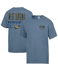 Comfortwash Men's Blue West Virginia Mountaineers Big Name T-Shirt