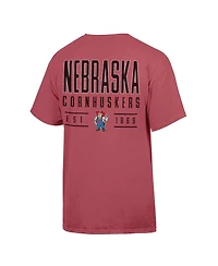 Comfortwash Men's Red Nebraska Huskers Big Name T-Shirt