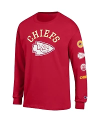 Champion Men's Red Kansas City Chiefs Seal Long Sleeve T-Shirt
