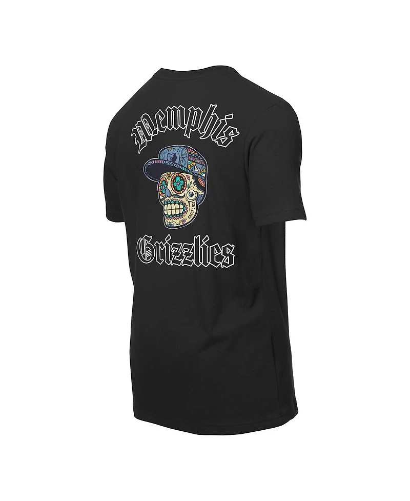 New Era Men's Black Memphis Grizzlies Sugar Skulls T-Shirt