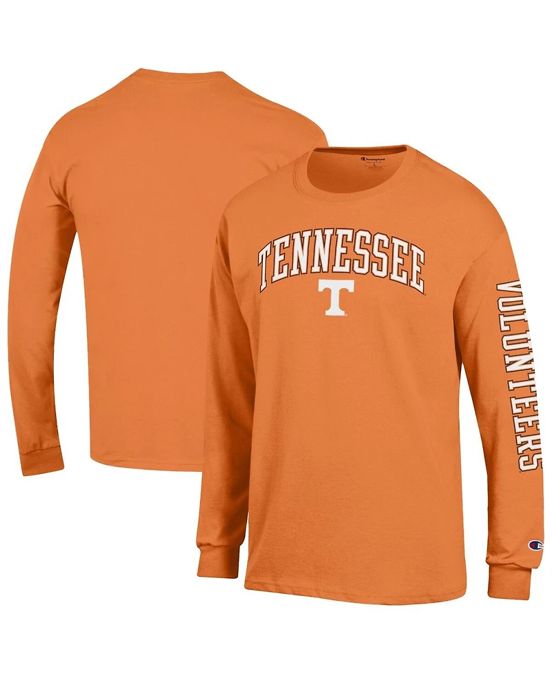 Champion Men's Tennessee Orange Volunteers Arch Over Logo 2-Hit Long Sleeve T-Shirt