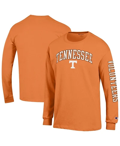Champion Men's Tennessee Orange Volunteers Arch Over Logo 2-Hit Long Sleeve T-Shirt