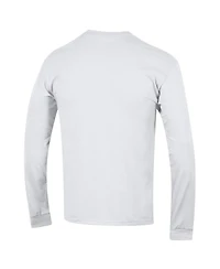 Champion Men's White Michigan Wolverines Arch Over Logo 2-Hit Long Sleeve T-Shirt