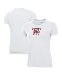 Under Armour Women's White Wisconsin Badgers Throwback T-Shirt