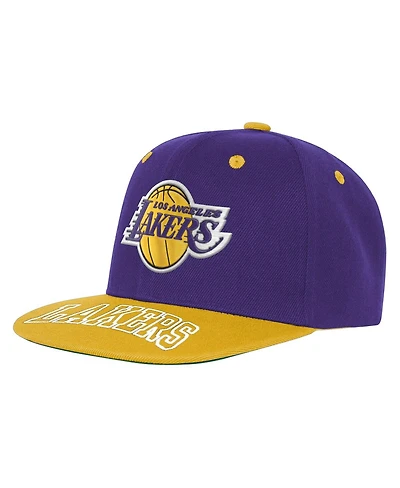 Outerstuff Big Boys and Girls Purple/Gold Los Angeles Lakers Two-Tone Snapback Hat