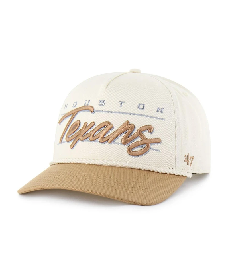 '47 Brand Men's Natural/Brown Houston Texans Condor Two-Tone Hitch Adjustable Hat