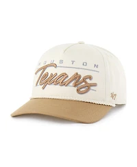 '47 Brand Men's Natural/Brown Houston Texans Condor Two-Tone Hitch Adjustable Hat