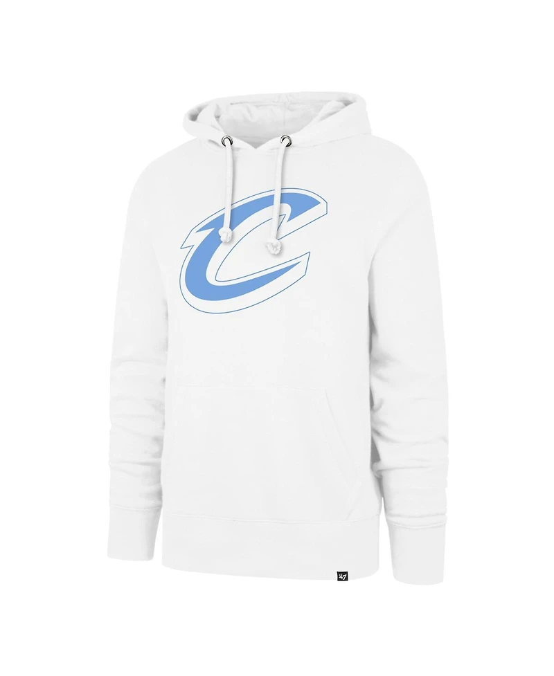 '47 Brand Men's White Cleveland Cavaliers Headline Pullover Hoodie