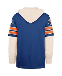'47 Brand Men's Blue Denver Broncos Throwback Split Zone Cornerback Duo Hoodie